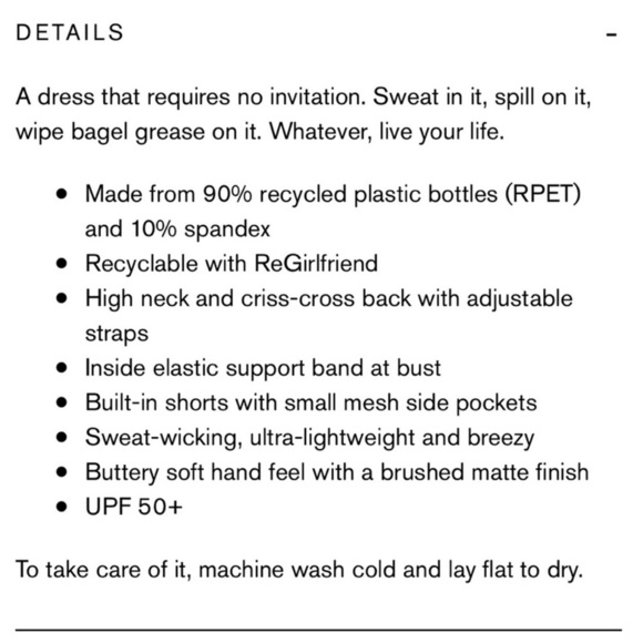 NWT Girlfriend Collective Undress Dress Fig Size M - Picture 2 of 16